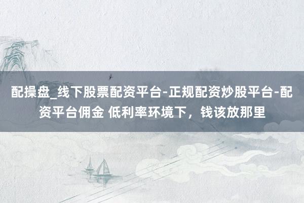 配操盘_线下股票配资平台-正规配资炒股平台-配资平台佣金 低利率环境下，钱该放那里