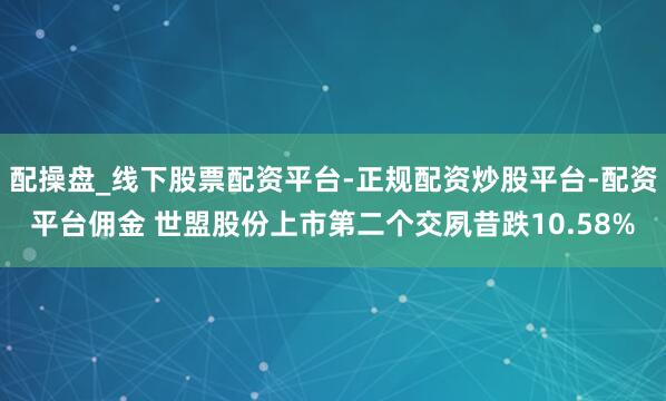 配操盘_线下股票配资平台-正规配资炒股平台-配资平台佣金 世盟股份上市第二个交夙昔跌10.58%