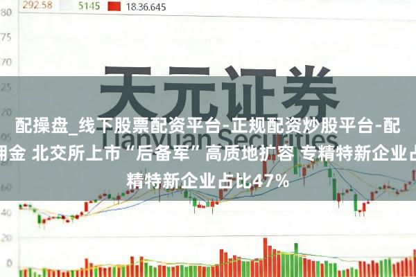 配操盘_线下股票配资平台-正规配资炒股平台-配资平台佣金 北交所上市“后备军”高质地扩容 专精特新企业占比47%