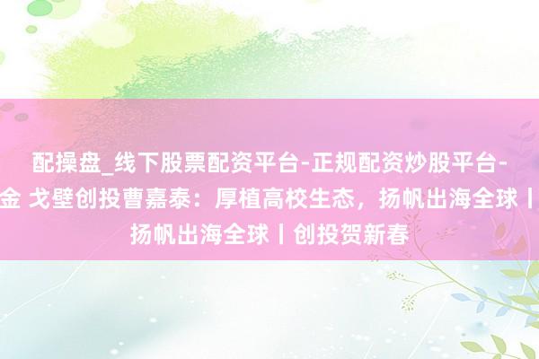 配操盘_线下股票配资平台-正规配资炒股平台-配资平台佣金 戈壁创投曹嘉泰：厚植高校生态，扬帆出海全球丨创投贺新春
