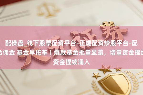 配操盘_线下股票配资平台-正规配资炒股平台-配资平台佣金 基金早班车丨爆款基金批量显露，增量资金捏续涌入