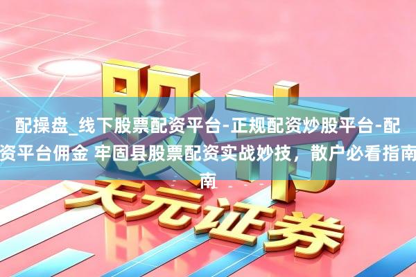 配操盘_线下股票配资平台-正规配资炒股平台-配资平台佣金 牢固县股票配资实战妙技，散户必看指南