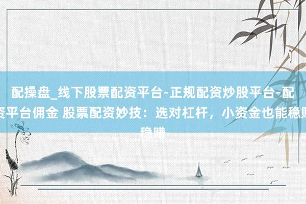 配操盘_线下股票配资平台-正规配资炒股平台-配资平台佣金 股票配资妙技：选对杠杆，小资金也能稳赚