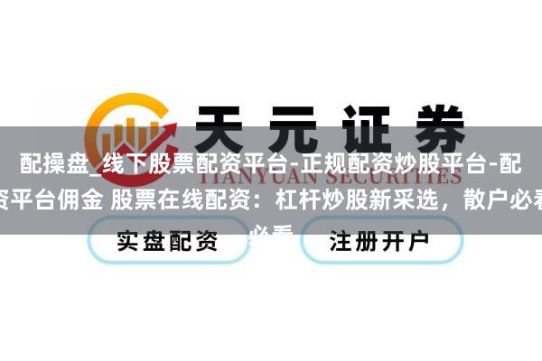 配操盘_线下股票配资平台-正规配资炒股平台-配资平台佣金 股票在线配资：杠杆炒股新采选，散户必看