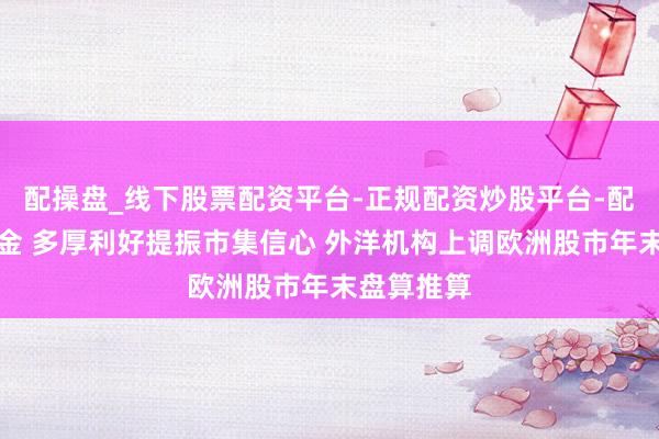 配操盘_线下股票配资平台-正规配资炒股平台-配资平台佣金 多厚利好提振市集信心 外洋机构上调欧洲股市年末盘算推算